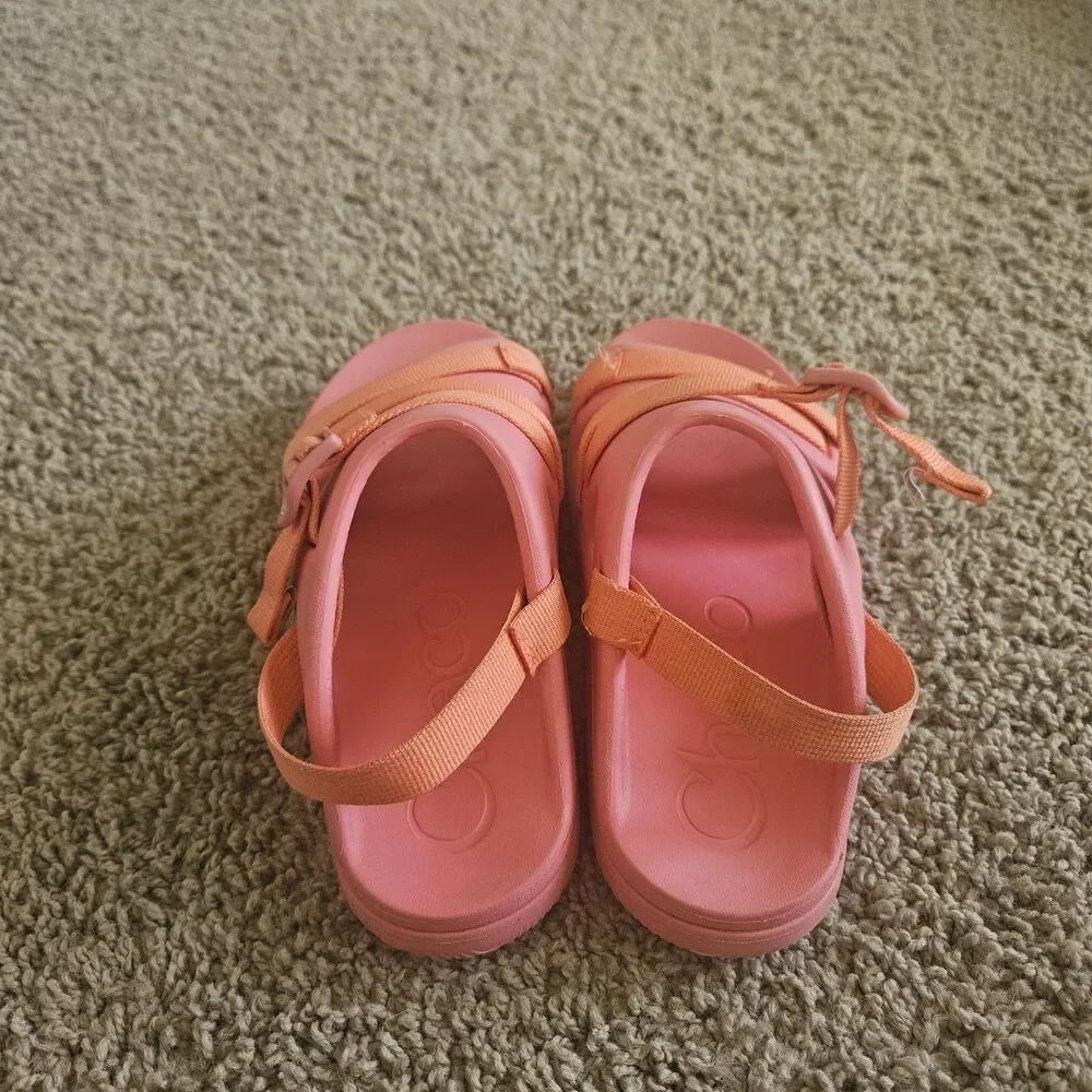 Chaco Chillos Sport Sandals Pink Girls Kids Youth Size 4 M Summer
